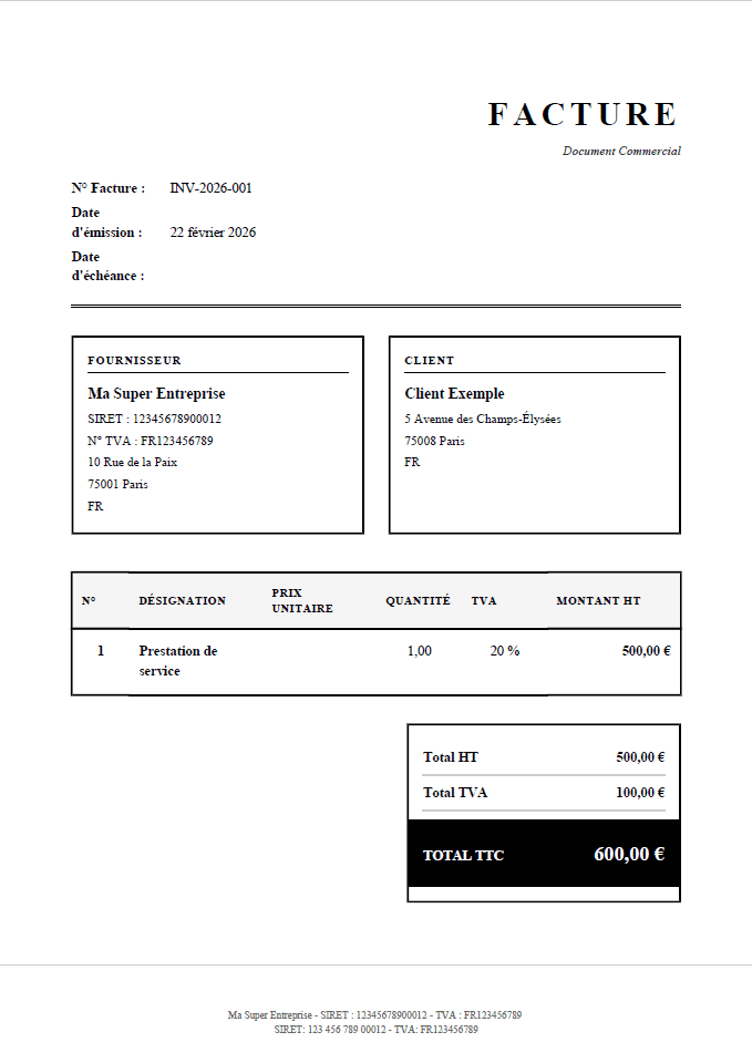 Aperçu du template Classic 03